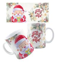 Xícara Caneca Personalizada de Porcelana Cerâmica Natalina Natal Papai Noel Md4 Xícara Caneca Personalizada de Porcelana Cerâmica Natalina Natal Papai Noel Md4