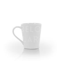 Xícara Caneca Porcelana Tulipa 250ML Café Chá Louças Branca Lisa Reta