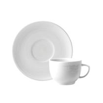 Xicara Chá 200ml Com Pires Porcelana Schmidt - Dec. Artesanal 2412