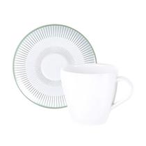 Xicara Chá Café Com Pires 200Ml Lineare Porcelana Tramontina