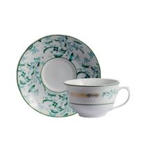 Xicara Chá com Pires 200ml Porcelana Schmidt - Dec. Búzios 2406