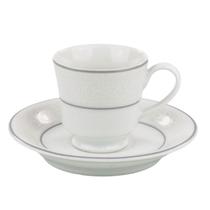 Xícara Chá Com Pires 200ml Porcelana Schmidt - Dec. Martha 2309