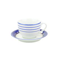 Xícara Chá Com Pires 200ml Porcelana Schmidt - Dec. Paula 2265