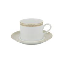 Xícara Chá Com Pires 200ml Porcelana Schmidt - Dec. Vera 2254