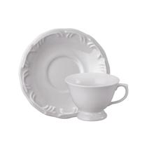 Xicara Chá Com Pires 200ml Porcelana Schmidt - Mod. Pomerode 114