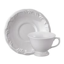 Xicara Chá Com Pires 200Ml Porcelana Schmidt - Mod. Pomerode 114