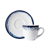 Xicara Chá Com Pires 230ml Porcelana Schmidt - Dec. Nevoa 2420