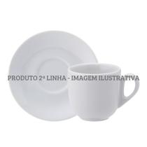 Xícara Chá Com Pires 250ml Porcelana Schmidt - Mod. Pampa 2ª LINHA