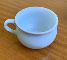 Xicara Chá com Pires / Abafador Tampa Porcelana Branca 400ML