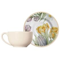 Xícara Chá Nude com Pires Easter Colors Páscoa 250ml 7572-104 - Alleanza