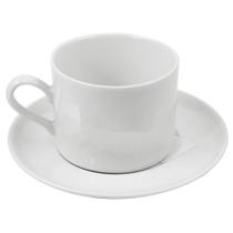 Xícara Chá Porcelana com Pires 200 ml Brasilia - Porcelana Schmidt