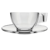 Xícara Com Pires de Vidro 90ml para Café Astral Nadir Xícara Com Pires de Vidro 90ml para Café Astral Nadir