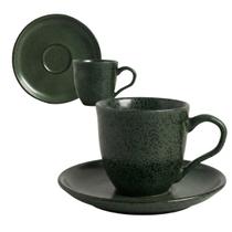Xícara de Café c/ Pires Bio Greenery Porto Brasil Xícara de Café c/ Pires Bio Greenery Porto Brasil