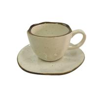 Xícara de Café Com Pires 75ml Porcelana Maresia - Oxford