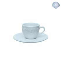 Xícara de Café com Pires Mia Cristal em Porcelana 75ml - Oxford