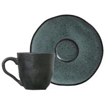 Xícara De Café Com Pires Orgânico Petroleum 100ml Porto Brasil Xícara De Café Com Pires Orgânico Petroleum 100ml Porto Brasil