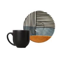 Xicara de cafe coup abstrata 112ml - porto brasil