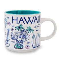 Xícara de café Disney Lilo & Stitch Hawaii Stacking 380 ml