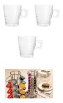 Xícara De Café Expresso Chocolate Quente Chá 200ml 3 Peças