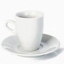 Xicara de cafe genova c/ pires 70ml (ter) - Porcelana Terramada