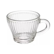 Xícara de Café Morocco Lines Vidro Transparente 90ml Em Casa Tem Xícara de Café Morocco Lines Vidro Transparente 90ml Em Casa Tem