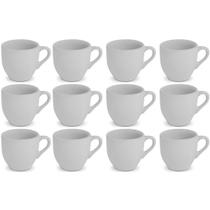 Xícara De Café Porcelana Branca Lisa 50ML 12 Unid
