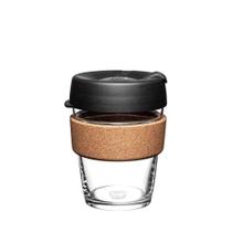 Xícara de café reutilizável KeepCup Brew Cork 340mL de vidro temperado