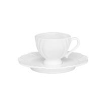 Xícara de café Soleil White 75 ml com pires - Oxford Xícara de café Soleil White 75 ml com pires - Oxford