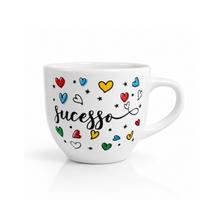 Xicara De Cerâmica Para Café e Chá 170ml " Sucesso"