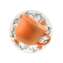 Xícara de Chá 180ml C/Pires Louros AE85-5410 - Oxford Xícara de Chá 180ML C/Pires Lírios AE85-5410 - Oxford