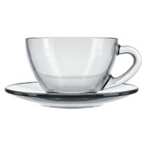 Xícara de Chá Astral Duralex com Pires 240 ml Xícara de Chá Astral Duralex com Pires 240 ml