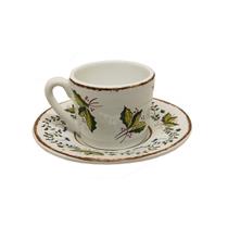 Xicara de Cha c/Pires Ceramica Medici 180ml Luiz Salvador