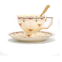 Xícara de Cha c/Pires de Porcelana Vintage Flowers 230ml Xícara de Cha c/Pires de Porcelana Vintage Flowers 230ml