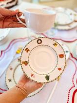 Xicara de Chá C/ Pires Enfeite de Natal Xicara de Chá C/ Pires Enfeite de Natal