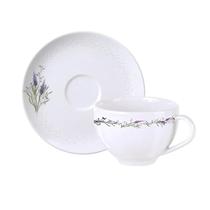 Xicara De Chá Café Pires 250Ml Porcelana Lilla Tramontina