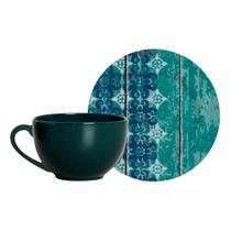 XICARA DE CHA COM PIRES ACQUA FISH ALLEANZA C/6 UND 1ªLINHA