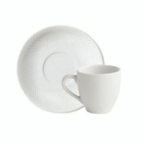 Xícara De Chá Com Pires Chevron Germer Porcelana Xícara De Chá Com Pires Chevron Germer Porcelana