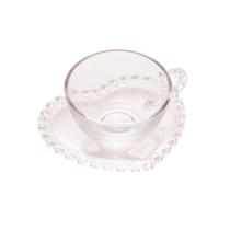 Xicara De Chá Com Pires De Coração De Cristal 170Ml Lyor