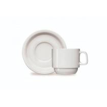 Xícara De Chá Com Pires De Porcelana 215ml Classe