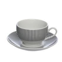 Xicara De Chá Com Pires De Porcelana Lisboa 160ML 6 Peças - Hauskraft Xicara De Chá Com Pires De Porcelana Lisboa 160ML 6 Peças - Hauskraft