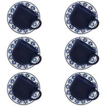 Xícara de chá com Pires Donna Margaridas 200ml 6 Unidades - Biona 149858