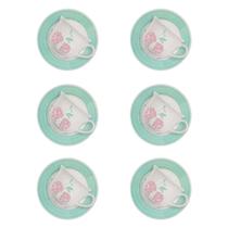 Xícara de chá com Pires Estampa Donna Bloom 180ml 6 Unidades Biona 102496