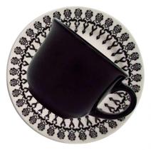 Xícara de Chá com Pires Folk 200 ML - Oxford Porcelanas