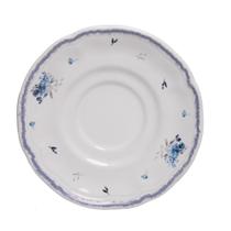 Xícara de Chá com Pires Wolff Florescer 200ml Azul Cerâmica