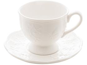 Xícara de Chá de Porcelana New Bone Butterfly Flower 200ml - Lyor