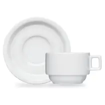 Xícara de Chá Hotel Germer com Pires de Porcelana 210 ml Xícara de Chá Hotel Germer com Pires de Porcelana 210 ml
