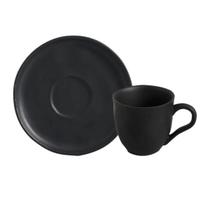 Xícara De Chá Orgânico 170ml E Pires Bio Preto Matte Porto Brasil Xícara De Chá Orgânico 170ml E Pires Bio Preto Matte Porto Brasil