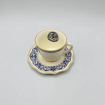 Xícara de chá + pires Mandarim Branco Mate 200ml - Maison Blanche