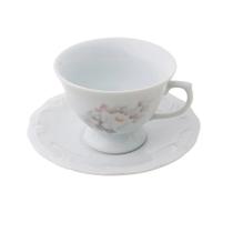 Xícara de Chá Pomerode Eterna N.20 com Pires em Porcelana Xícara de Chá Pomerode Eterna N.20 com Pires em Porcelana