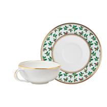 Xícara de Chá Sublime Branca c/Pires Premium 90ml - Unid.